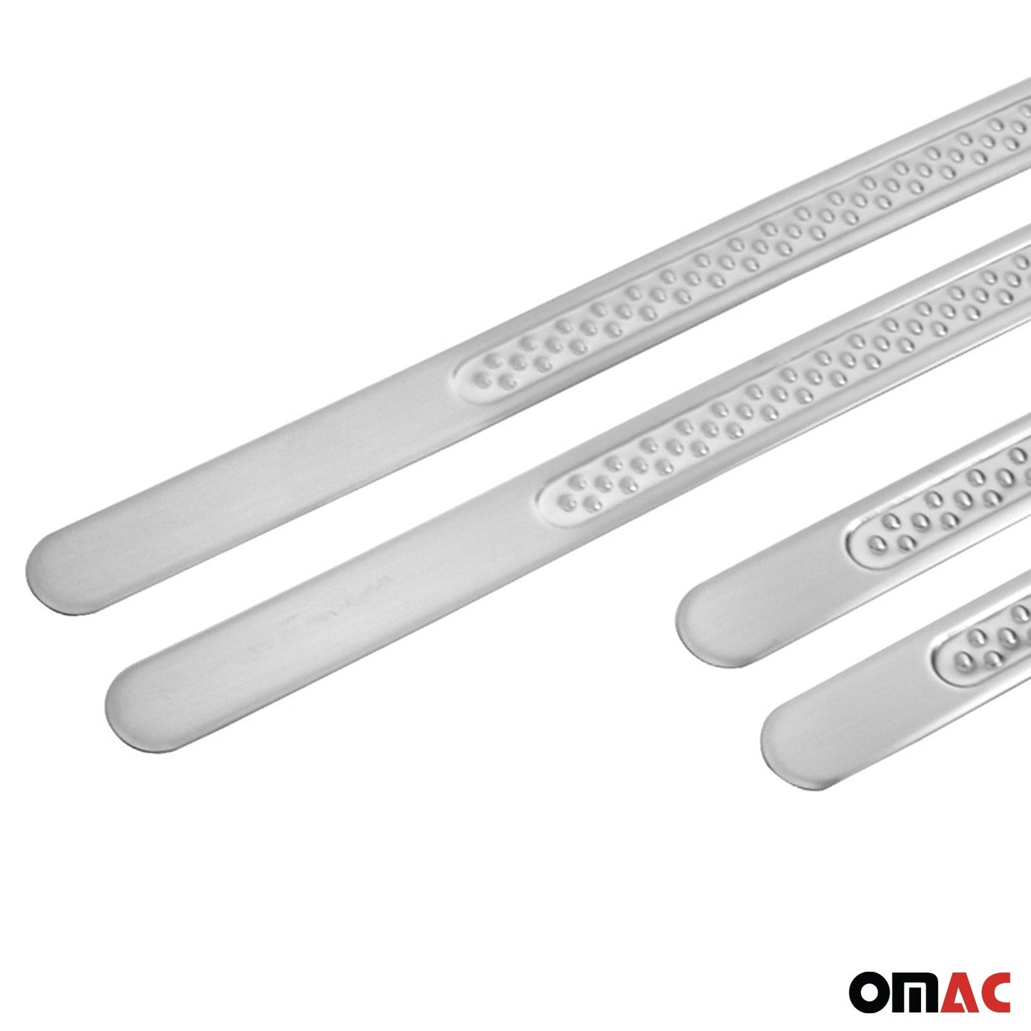 Protecții prag ușă pentru Fiat Grande Punto 2005-2009, oțel inoxidabil, 4x