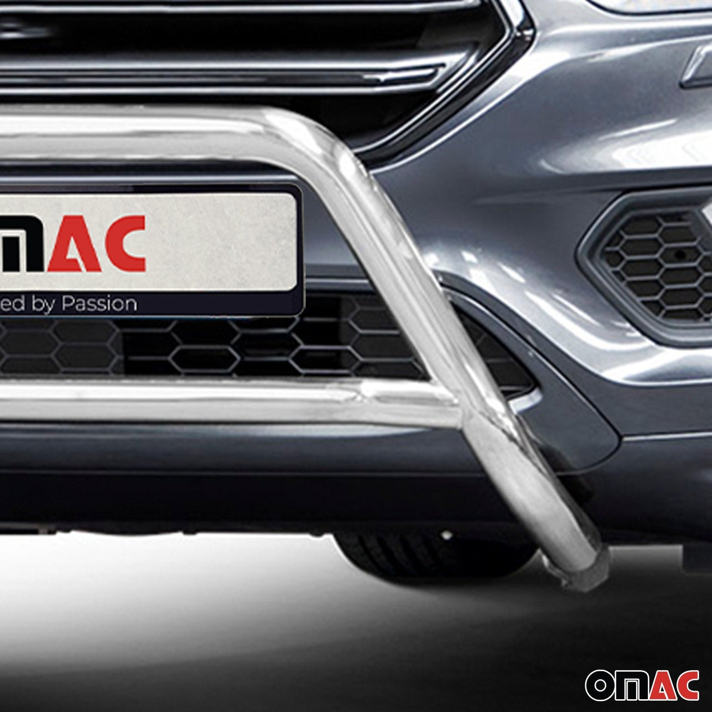 Protecție bară de protecție față pentru Ford Kuga 2017-2025 cu ABE (omologare de tip germană) Oțel Argintiu