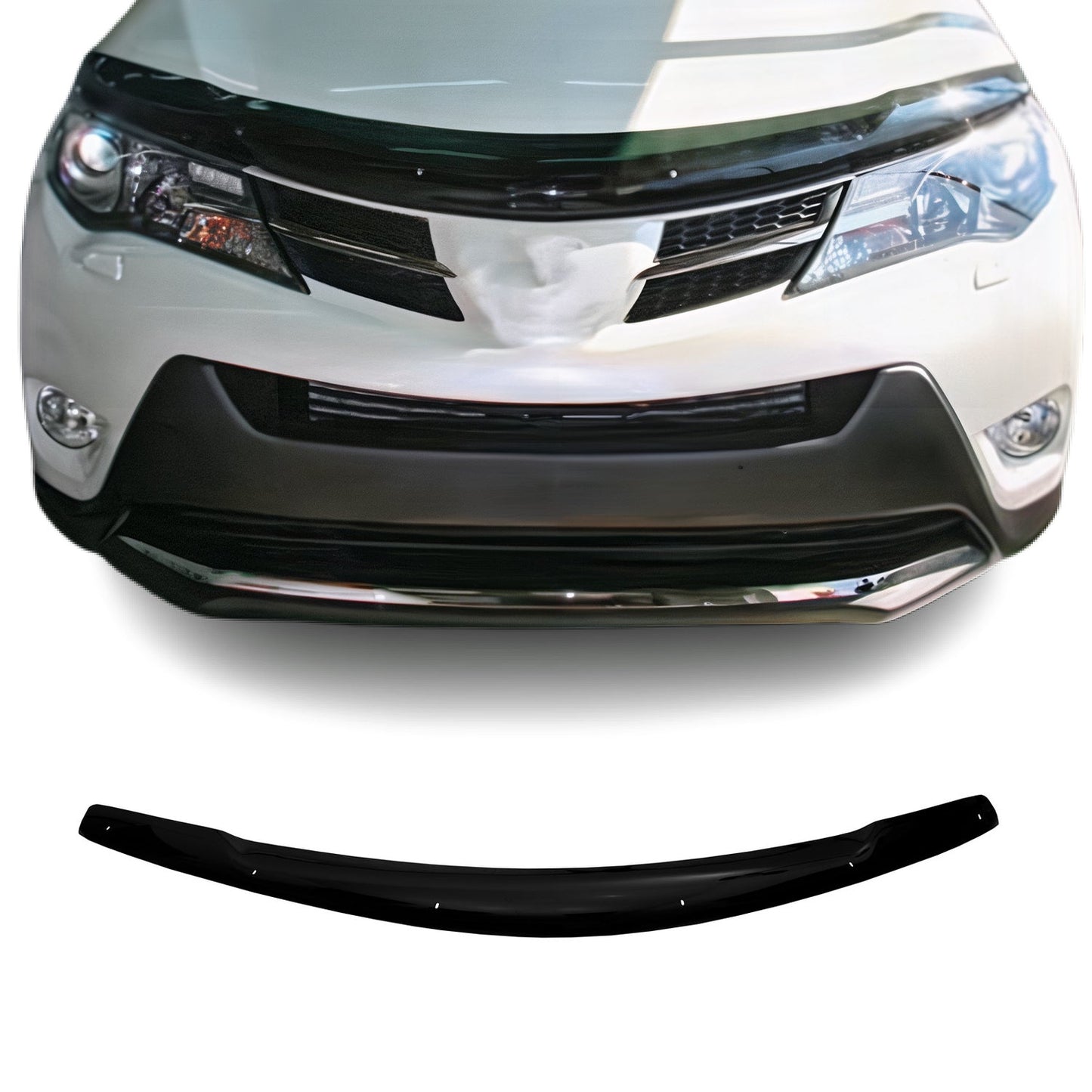 Motorhaube Deflektor Insekten Steinschlagschutz für Toyota RAV4 2013-2018 Dunkel