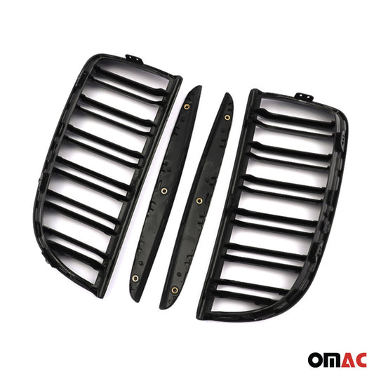 Nieren Grill Kühlergrill für BMW 3er E90 Limo 2004-2008 M3 Schwarz Glanz