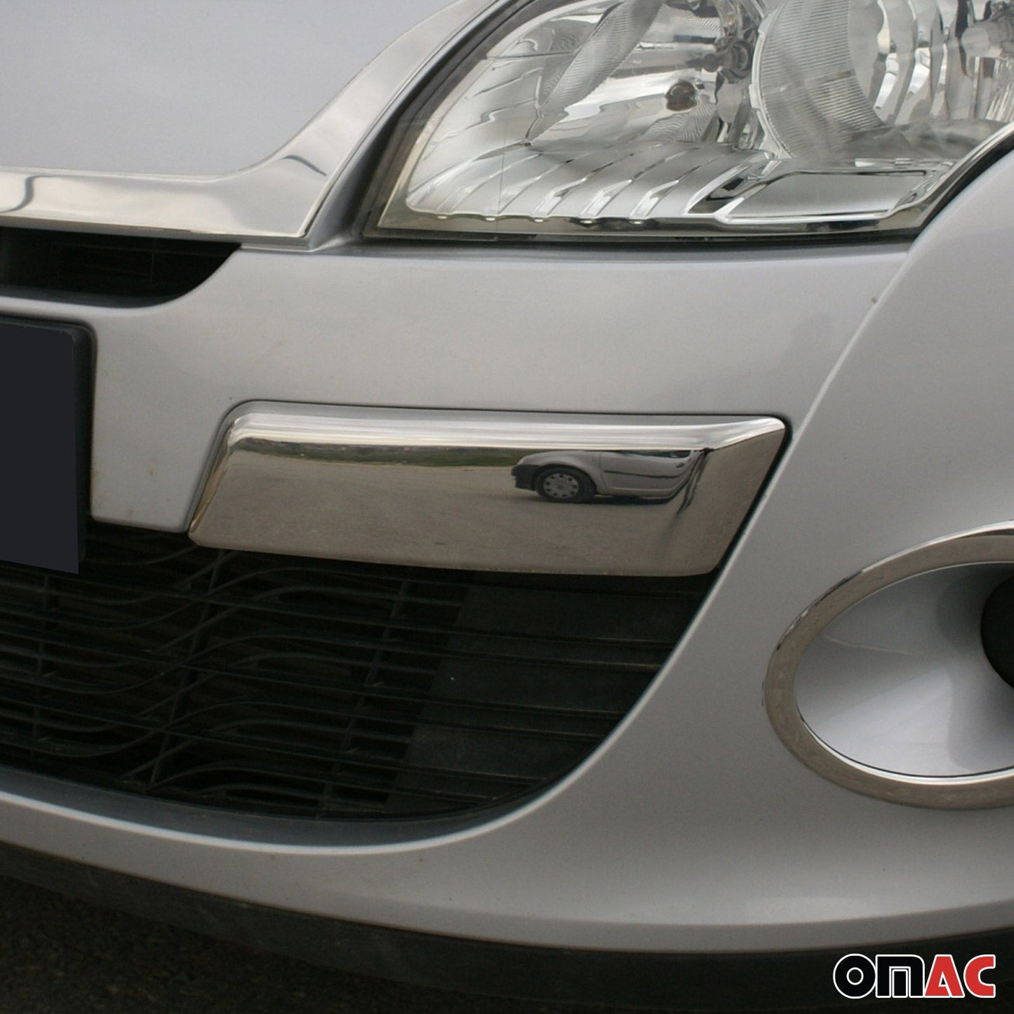 Kühlergrill Leisten Grillleisten für Renault Megane Vordere 2008-2012 Chrom 4x