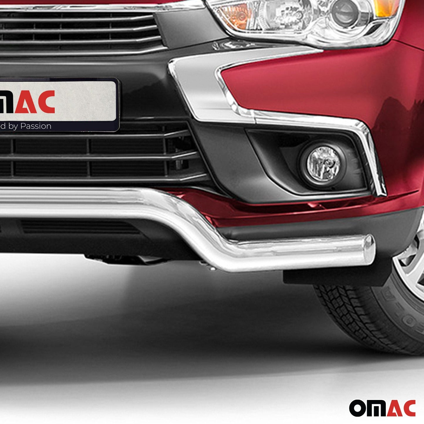 Bară de protecție față, bară de protecție față pentru Mitsubishi ASX 2017-2022, oțel inoxidabil, argintiu