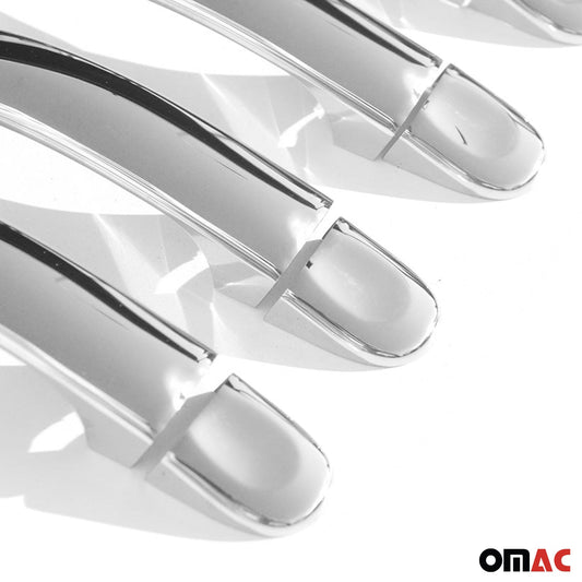 Ornamente mâner ușă, capac mâner ușă pentru VW Jetta 2005-2010, oțel inoxidabil, argintiu, 8 bucăți