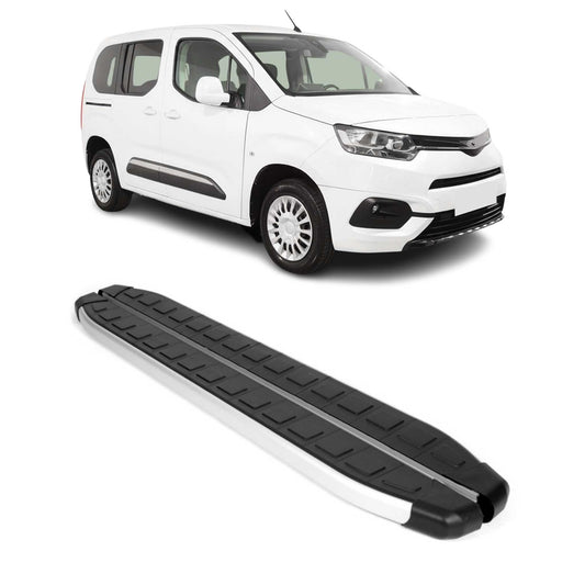 Scară/borduri laterale pentru Toyota Proace City 2019-2025 L1 Ampatament scurt, aluminiu, negru