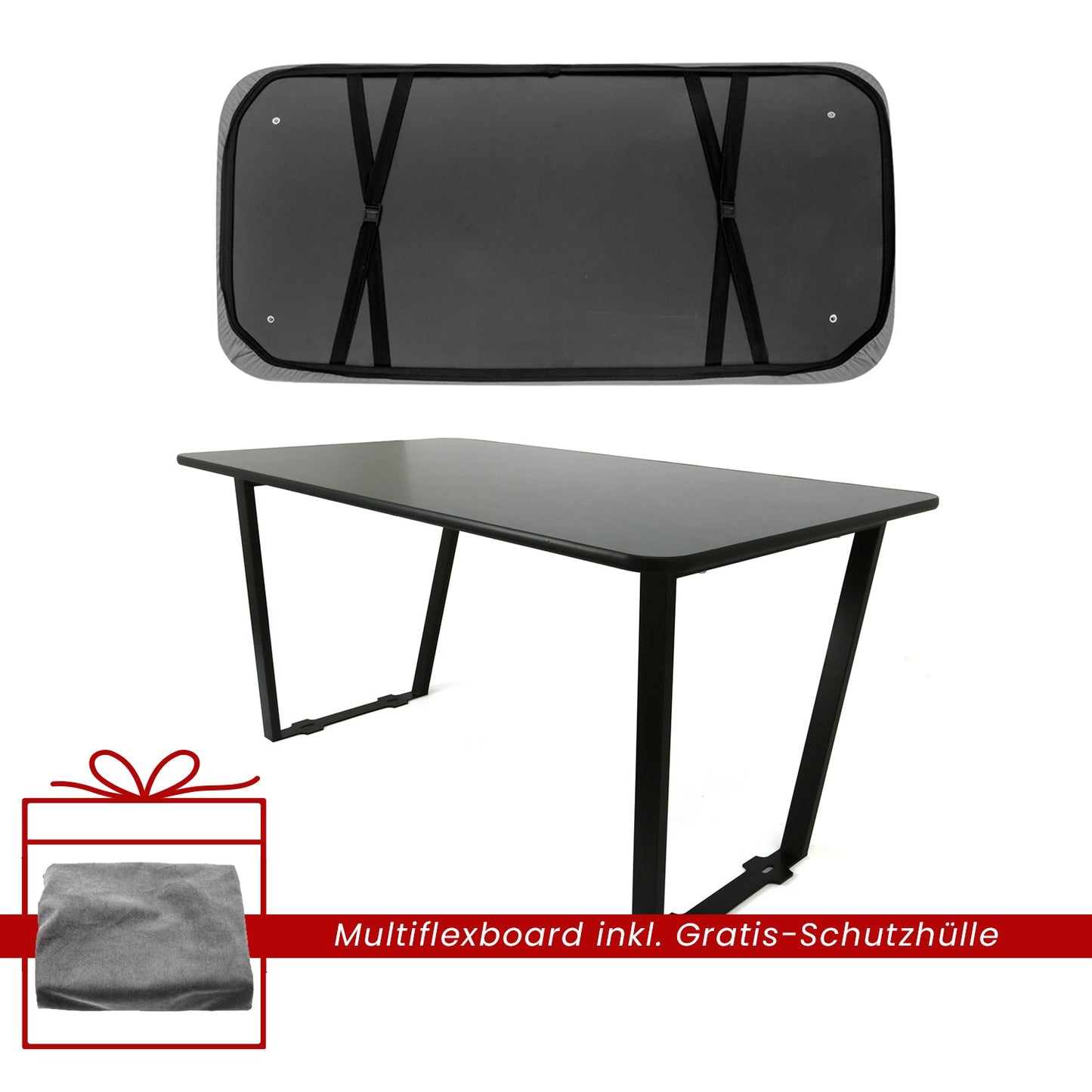 Multiflexboard Bettverlängerung für Mercedes Vito W447 inkl. Schutzhülle Ablage