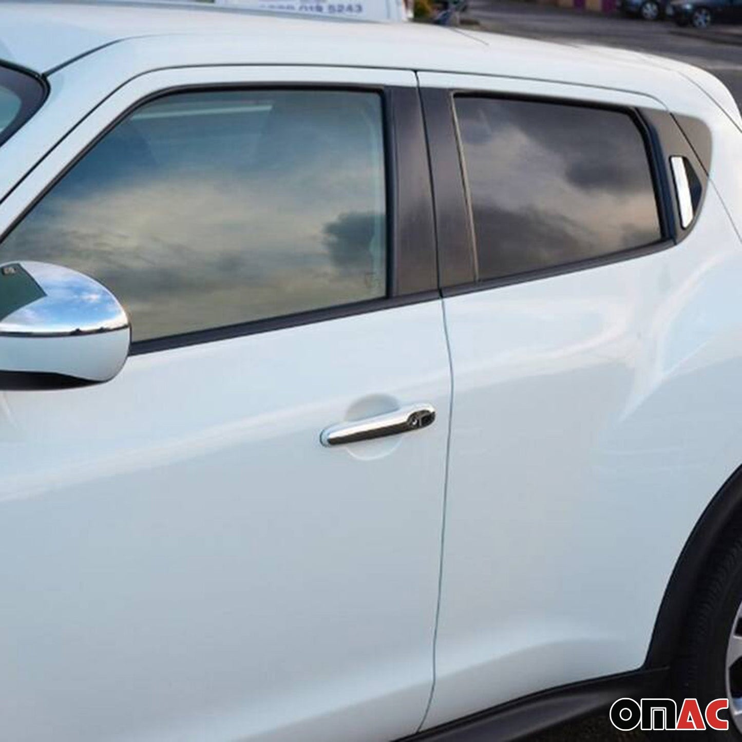 Türgriff Blende Chrom für Nissan Juke 2010-2019 Gebürstet Silber 4tlg