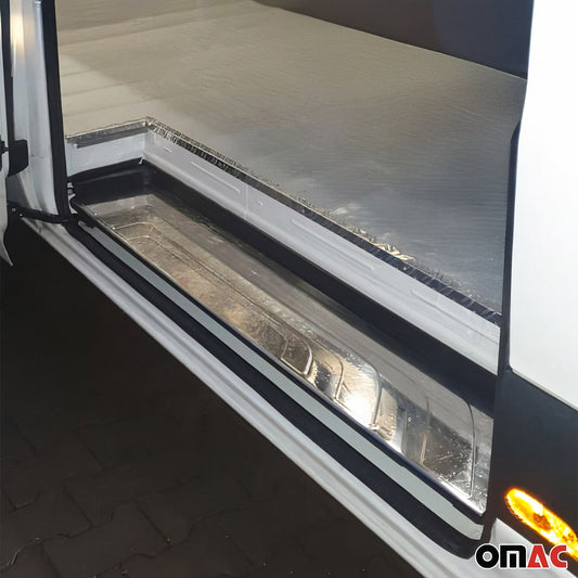 Ornamente prag ușă pentru Mercedes Sprinter 907 2018-2025, oțel inoxidabil, set 3 piese