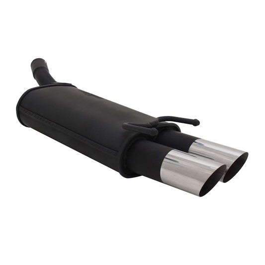 Novus Sportauspuff für Opel Corsa B 2x76mm MS-Design Endschalldämpfer mit ABE