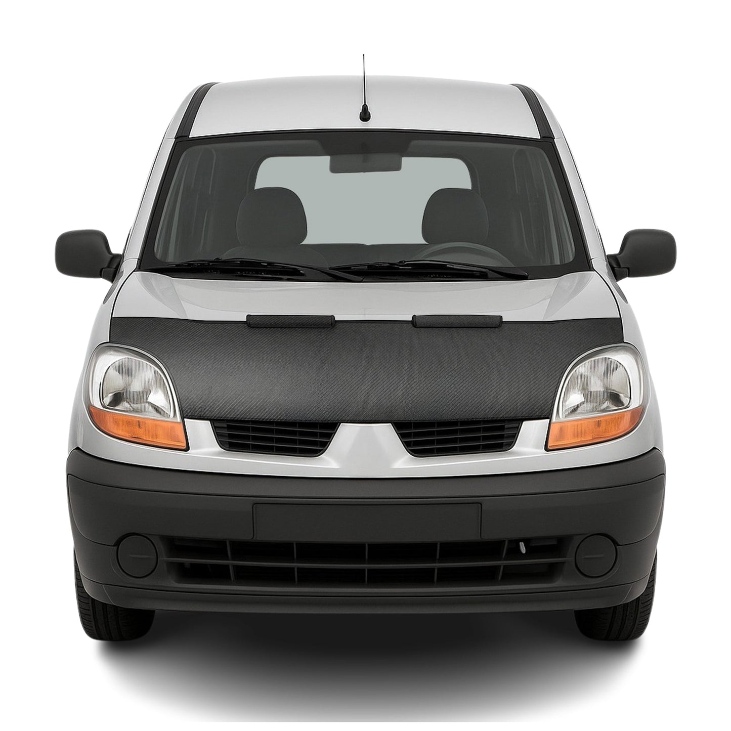 Haubenbra Steinschlagschutz für Renault Kangoo Facelift 2004-2008 Carbon Halb