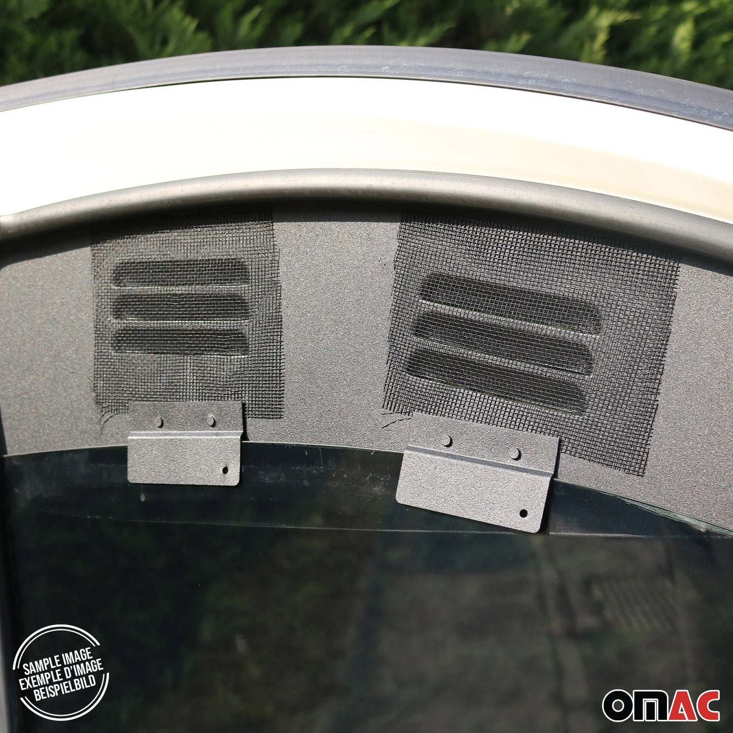 Lüftungsgitter Be & Entlüftung für Peugeot Partner 2019-2025 Alu Schwarz 2tlg
