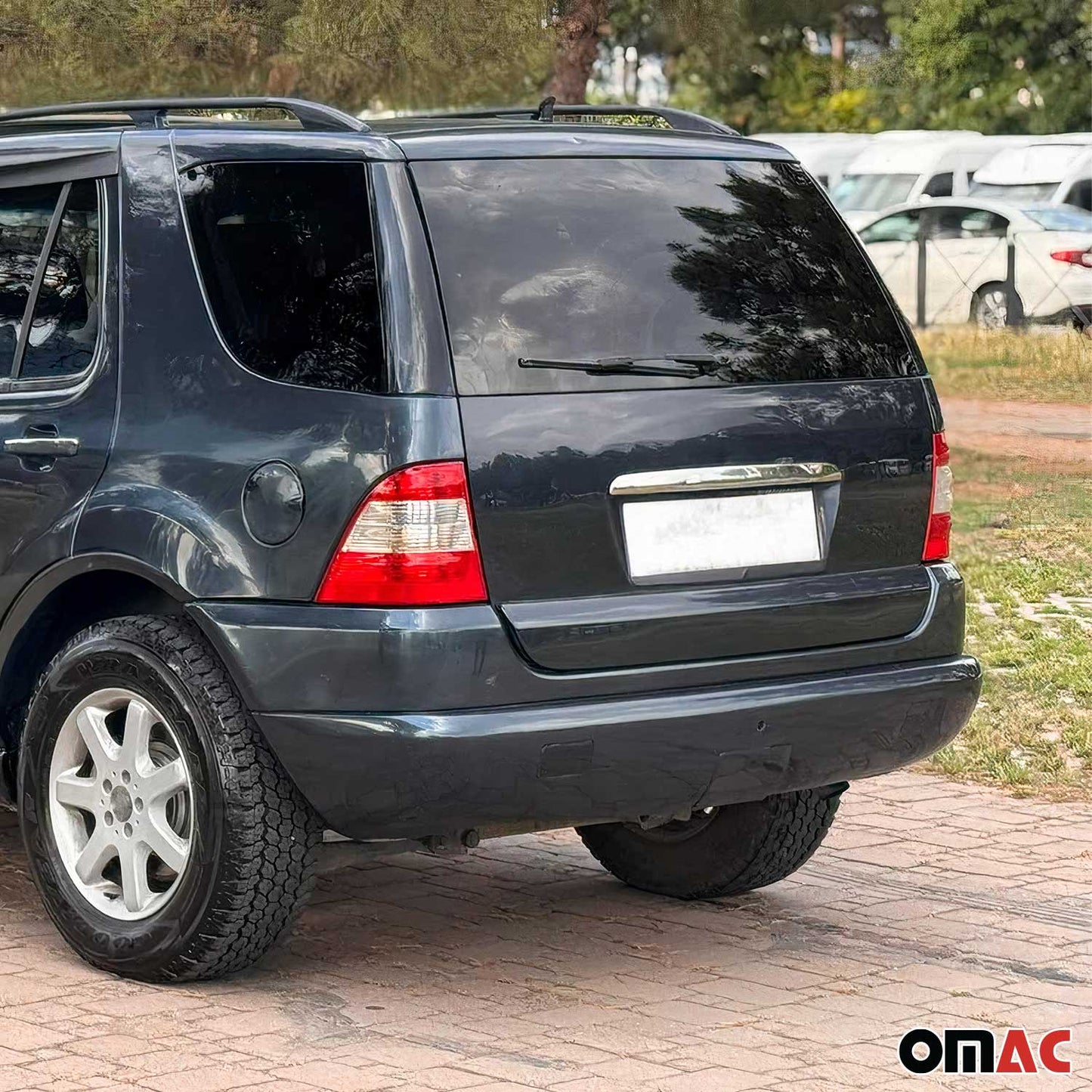 Heckklappe Kofferraumöffner Griff für Mercedes ML W163 1998-2005 Edelstahl Chrom