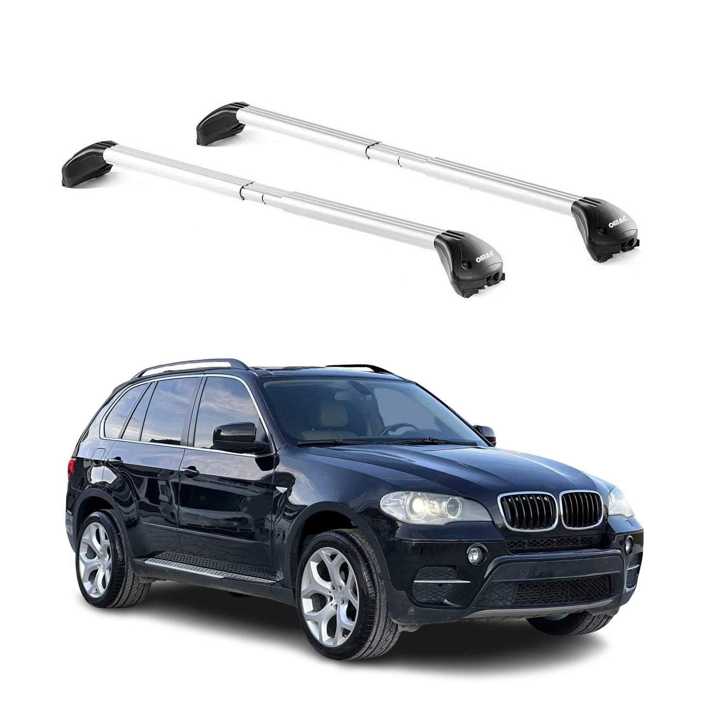 Dachträger Grundtäger für BMW X5 E70 E53 1999-2013 5 tür 100kg Alu Silber 2x ABE