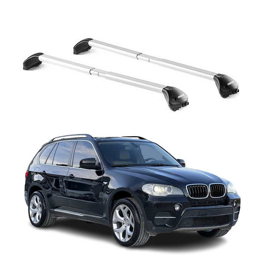 Dachträger Grundtäger für BMW X5 E70 E53 1999-2013 5 tür 100kg Alu Silber 2x ABE