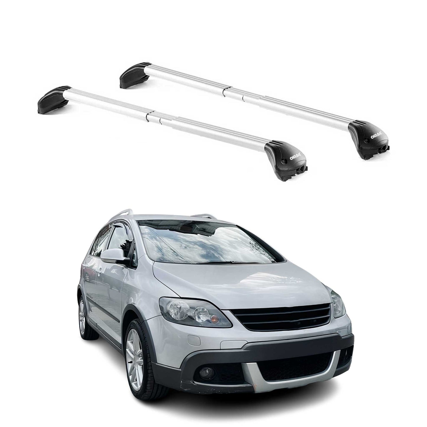 Dachträger für VW Golf V Cross/Plus/Kombi 2004-2014 5 tür 100kg Alu ABE Silber