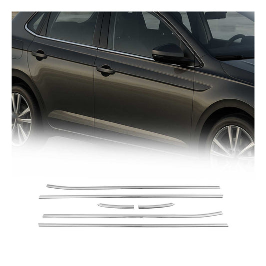Fensterleisten Zierleisten für VW Polo 6R 2009-2017 LHD Edelstahl Chrom 6tlg
