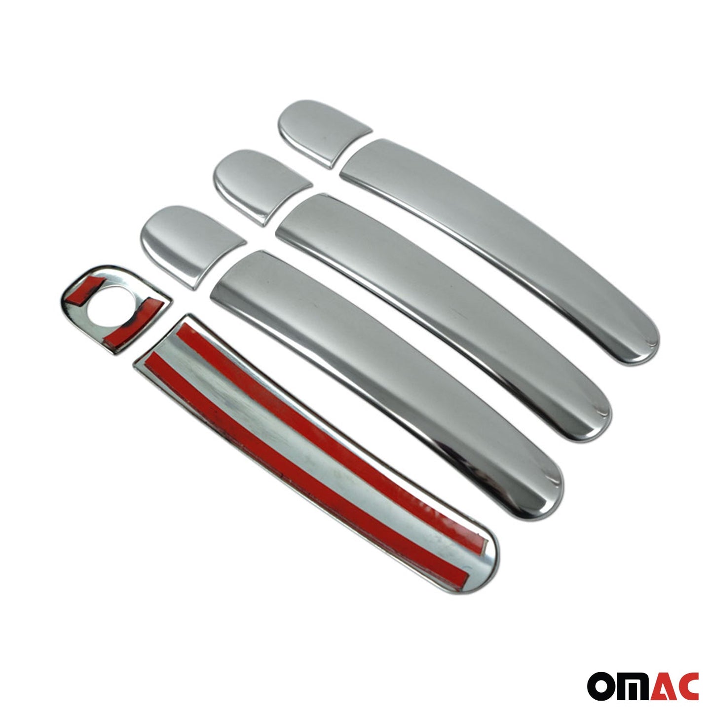 Ornamente cromate pentru mânerul ușii VW Passat 1996-2005 cu 4 uși, oțel inoxidabil, argintiu, 8 buc.