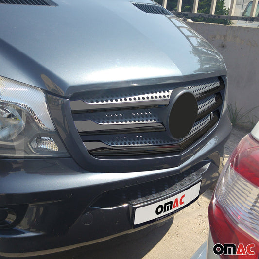 Grilă radiator Mercedes Sprinter 906 2013-2018 Crom închis 5 buc.
