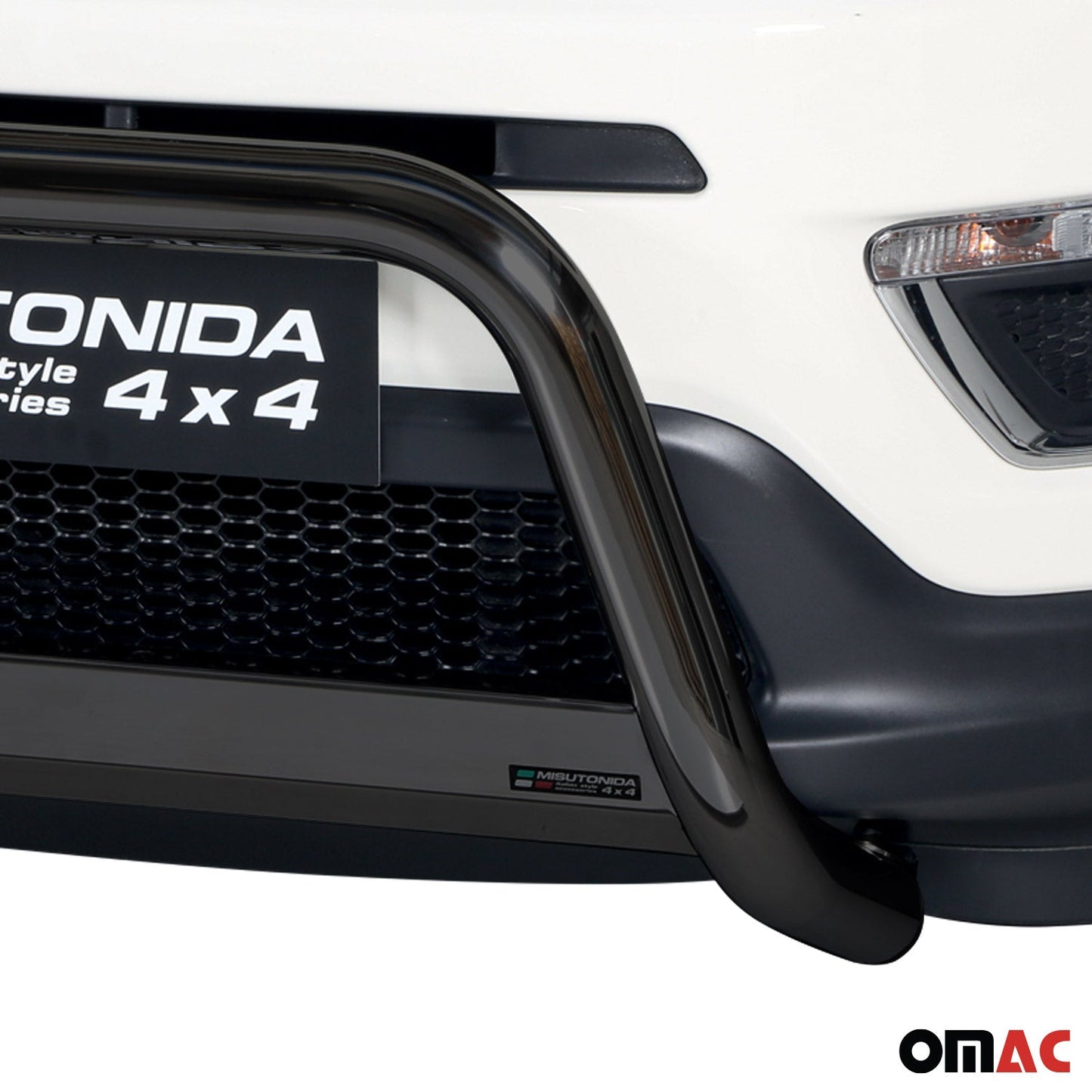 Bară de protecție/buton față pentru Jeep Compass 2016-2021, ø63mm, oțel, negru