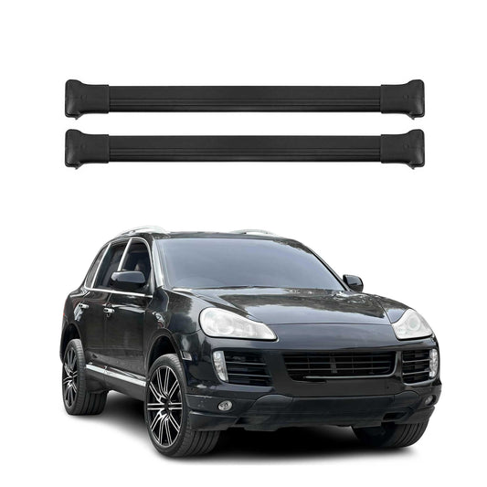 Dachträger Gepäckträger für Porsche Cayenne 2003-2011 Relingträger Alu Schwarz