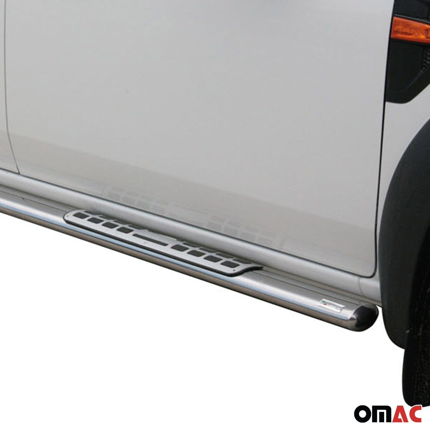 Stahl Seitenschweller Schwellerrohre für Ford Ranger Double Cab 2009-2011 Grau