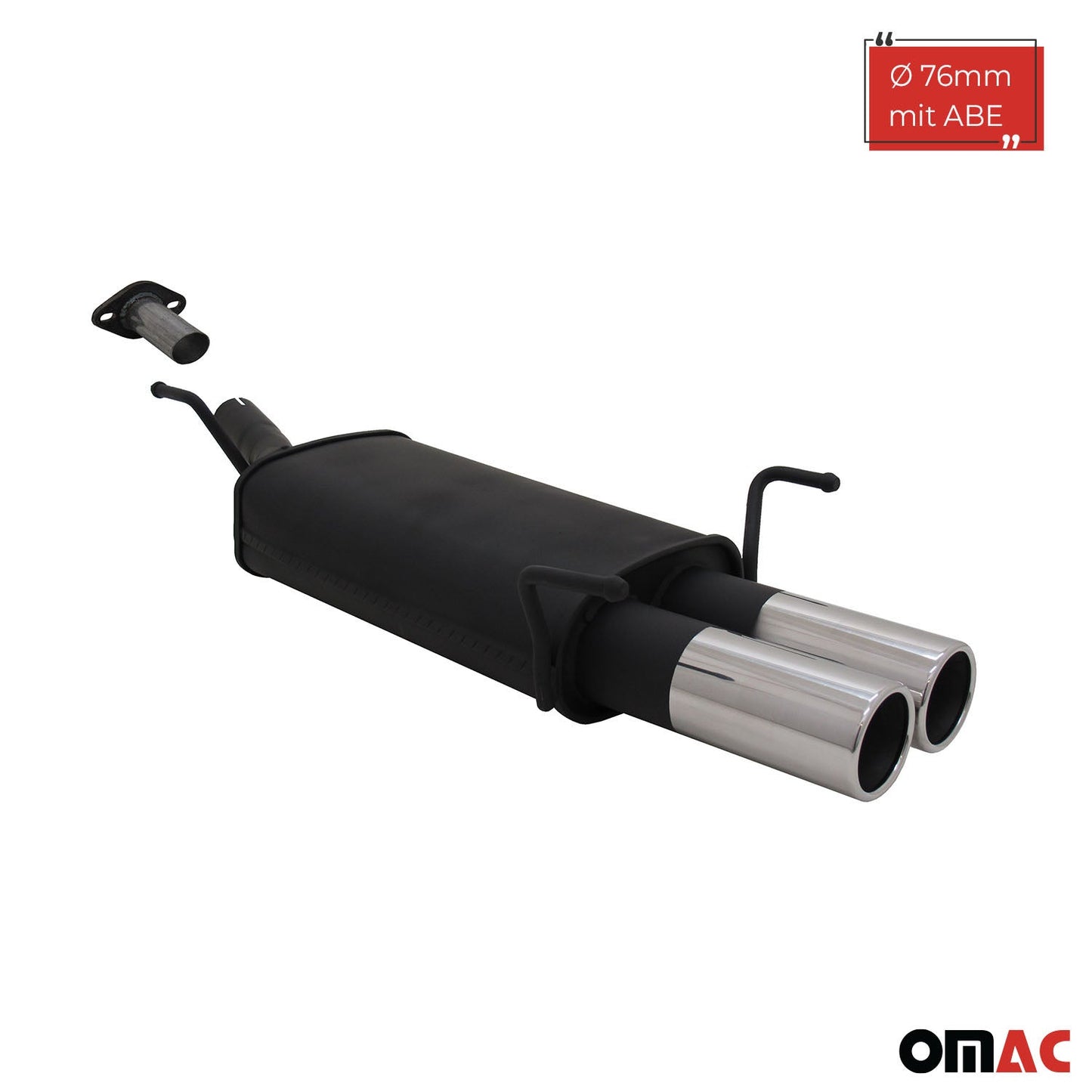 Novus Sportauspuff für Opel Astra G CC Fließheck 2x76mm Endschalldämpfer mit ABE