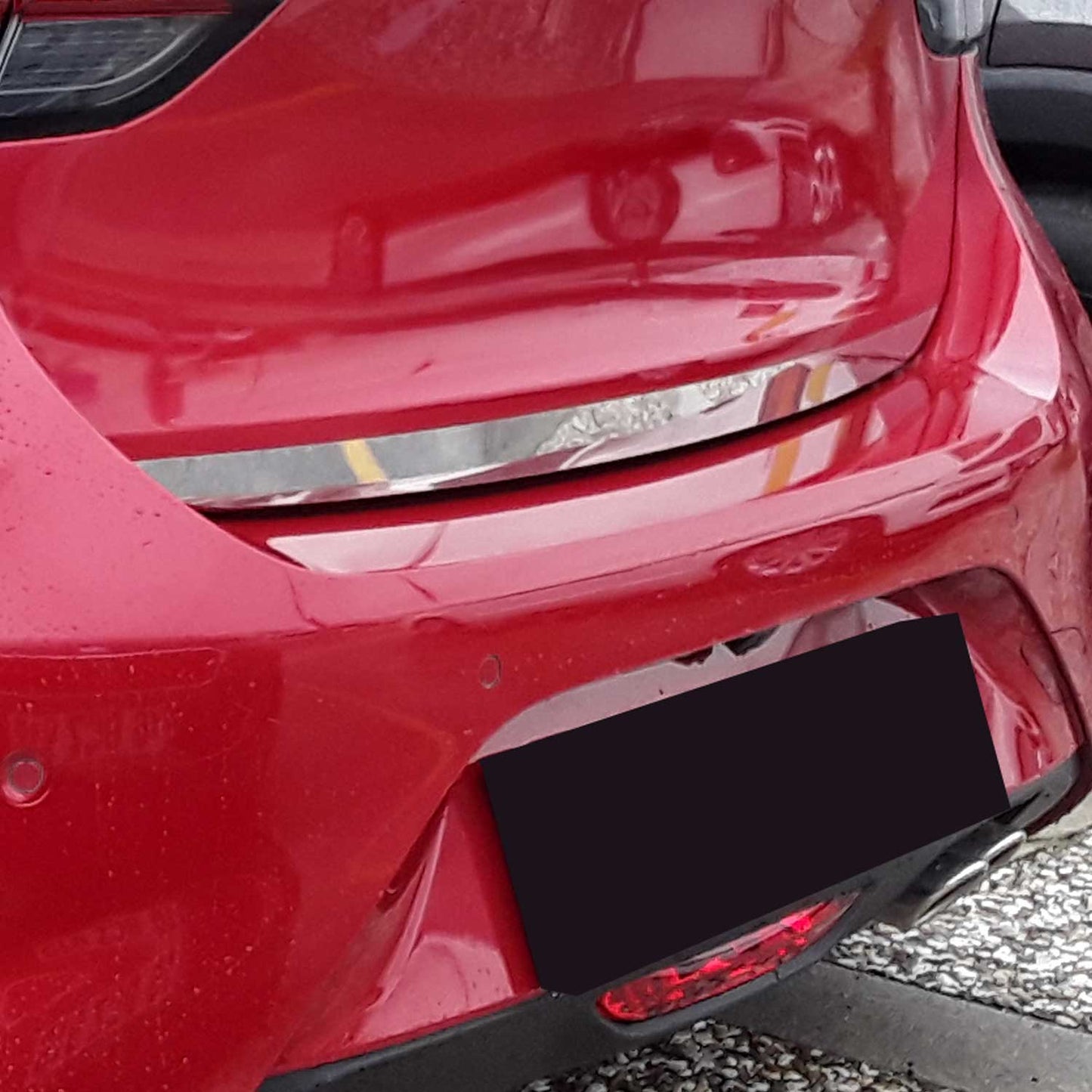 Ornamente prag portbagaj pentru Opel Corsa F 2020-2025, oțel inoxidabil cromat