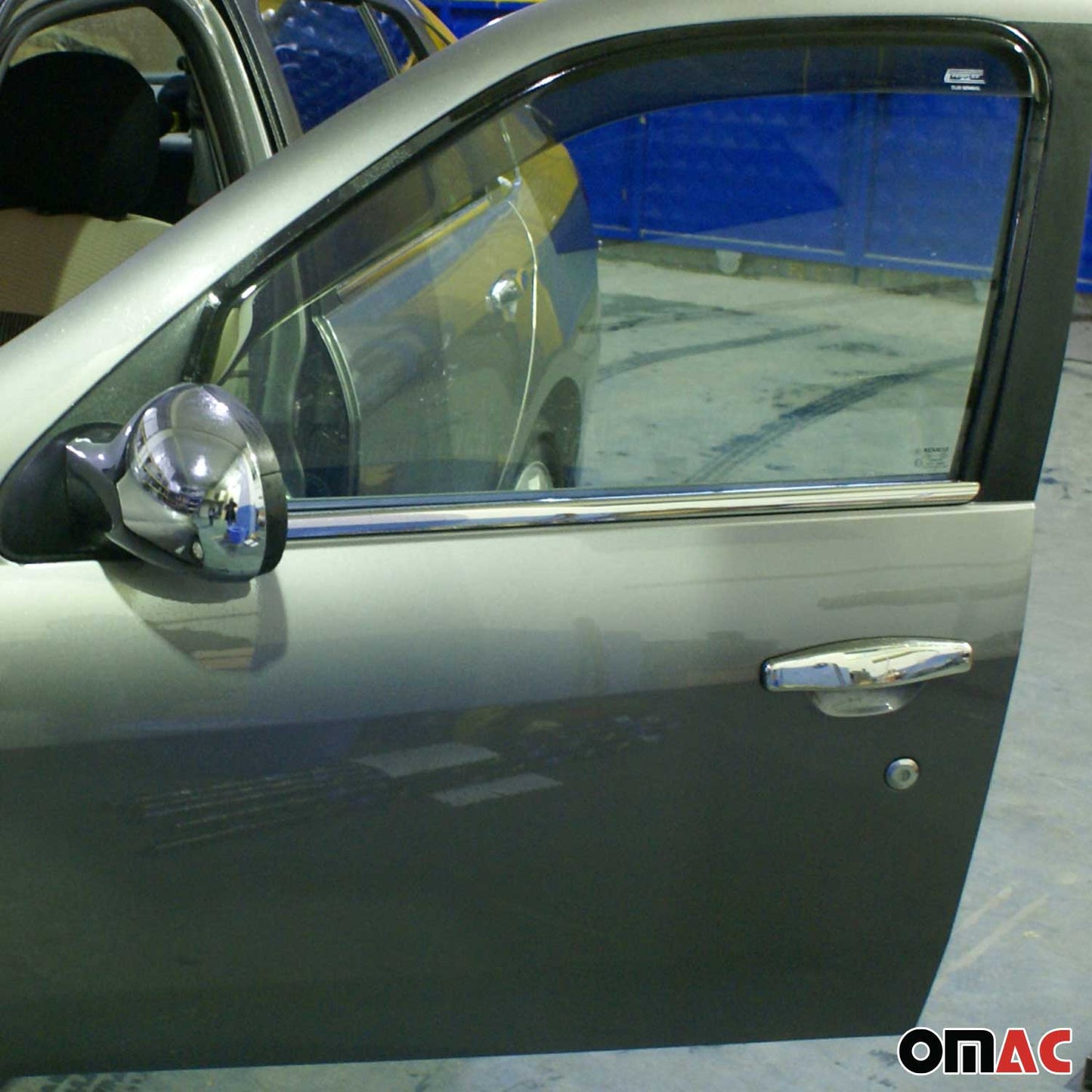 Benzi decorative pentru geamuri Renault Thalia 2008-2013, oțel inoxidabil cromat, 4 bucăți