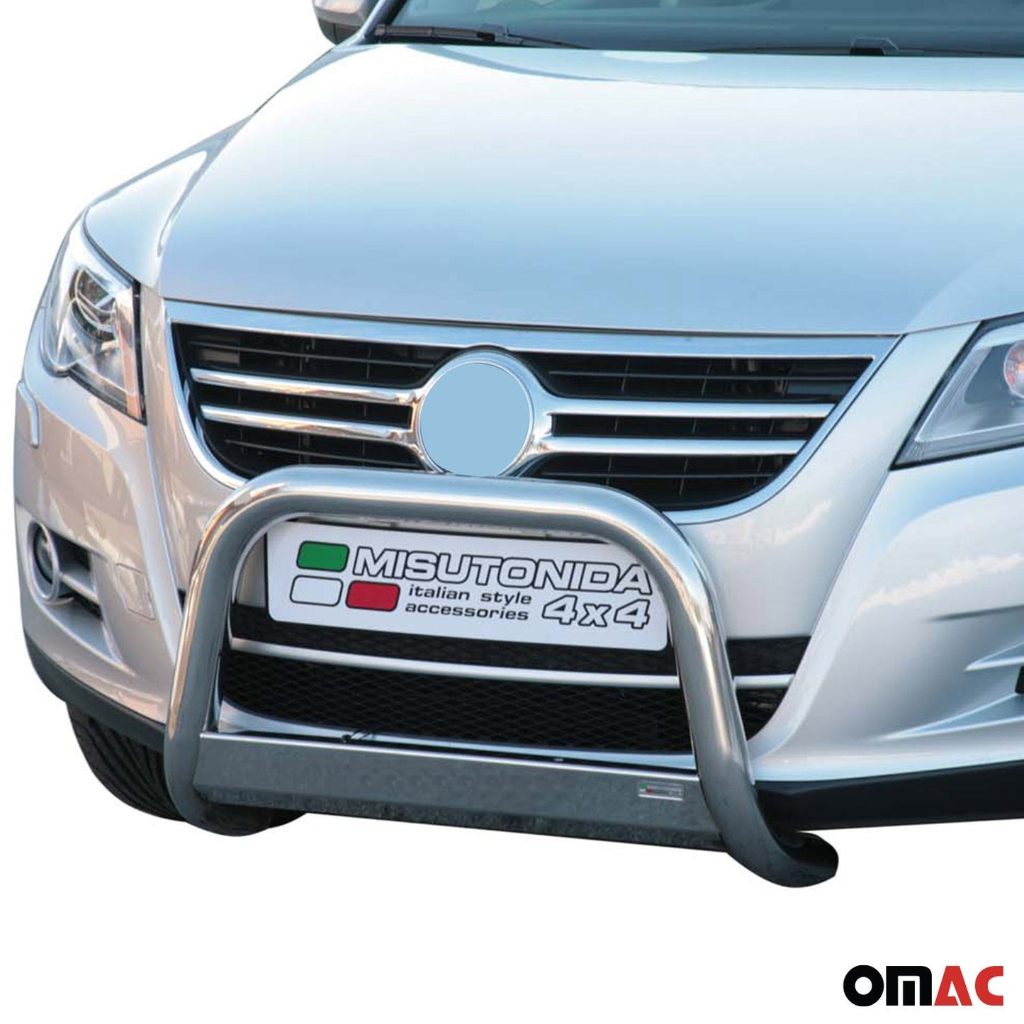 Frontbügel Frontschutzbügel für VW Tiguan 2007-2011 ø63mm Stahl Silber Schutz