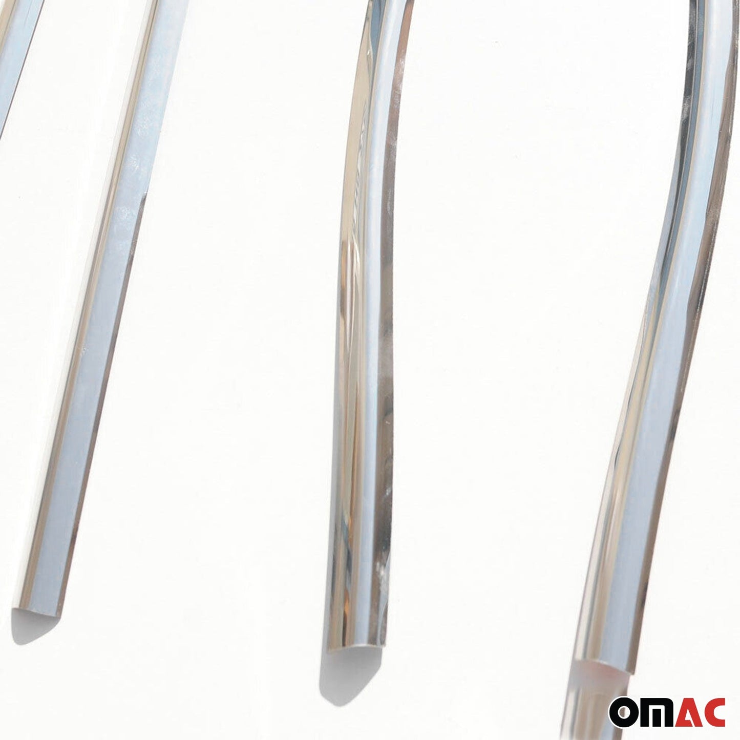 Benzi decorative pentru geamuri pentru Toyota Auris 2006-2012, oțel inoxidabil cromat, 4 bucăți