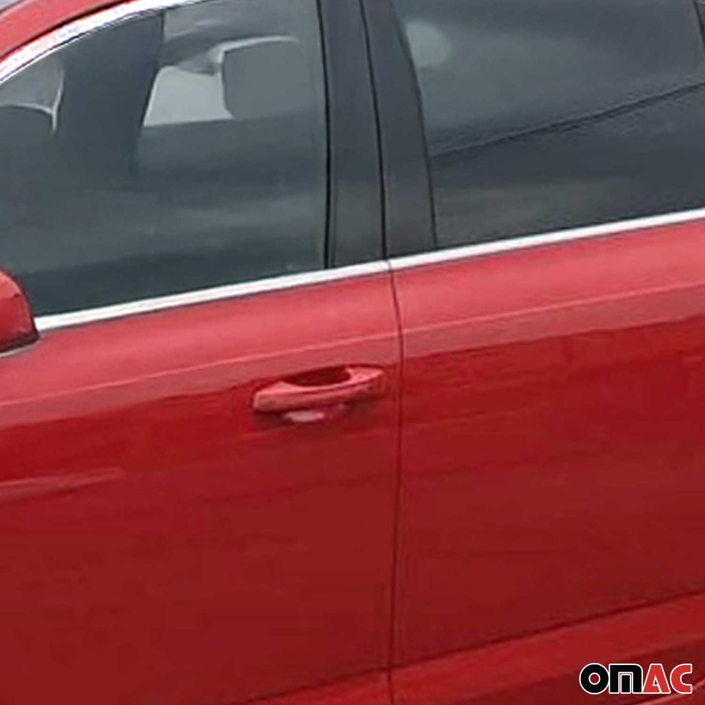 Ornamente/ramă geam pentru Skoda Octavia Sedan 2012-2019, oțel inoxidabil cromat, 10 buc.