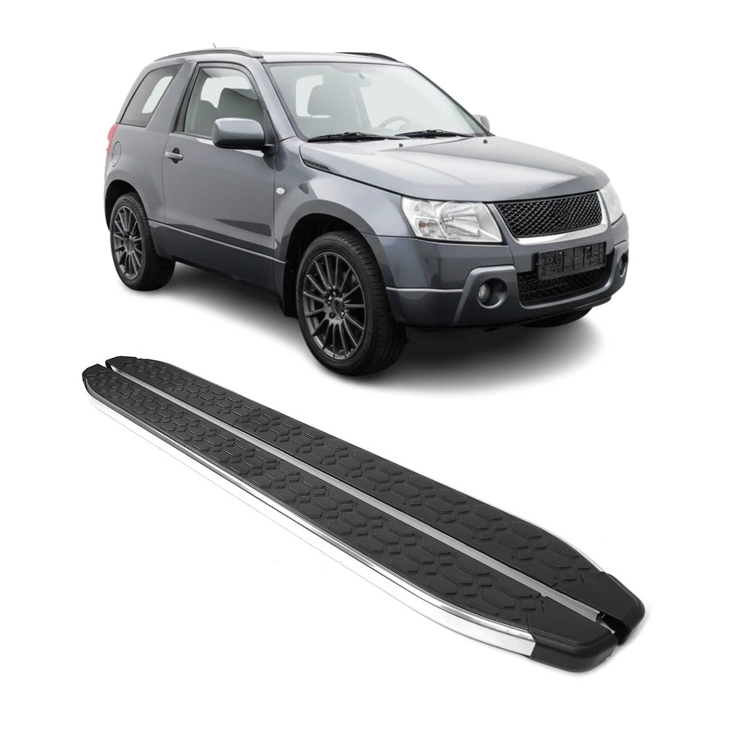 Trittbretter Seitenschweller für Suzuki Grand Vitara 2005-2015 3tür Edelstahl