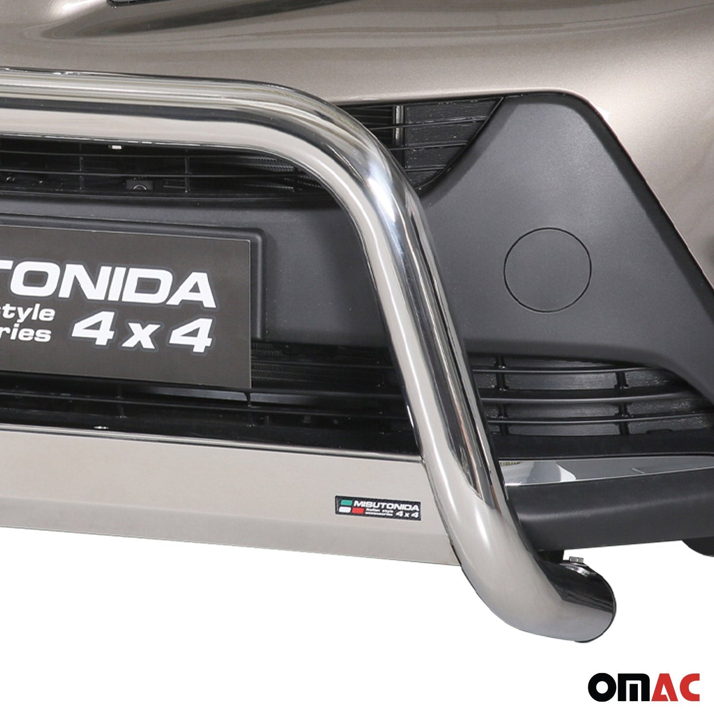 Bară de protecție/buton față pentru Toyota RAV4 XA40 2013-2015 ø63mm oțel argintiu