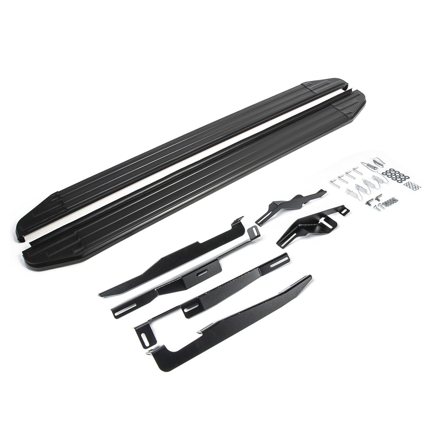 Listwy progowe/progi boczne do Opla Mokki 2012-2016, aluminiowe, czarne, z homologacją ABE (niemiecką).