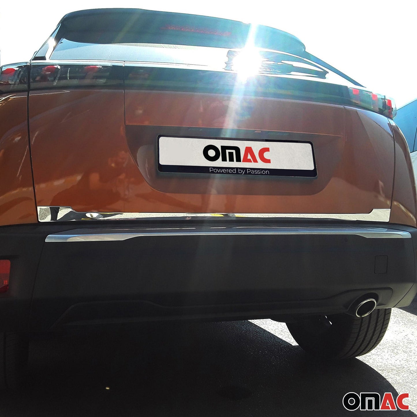 Kofferraumleiste Heckleiste für Peugeot 2008 2019-2025 Untere Edelstahl Chrom