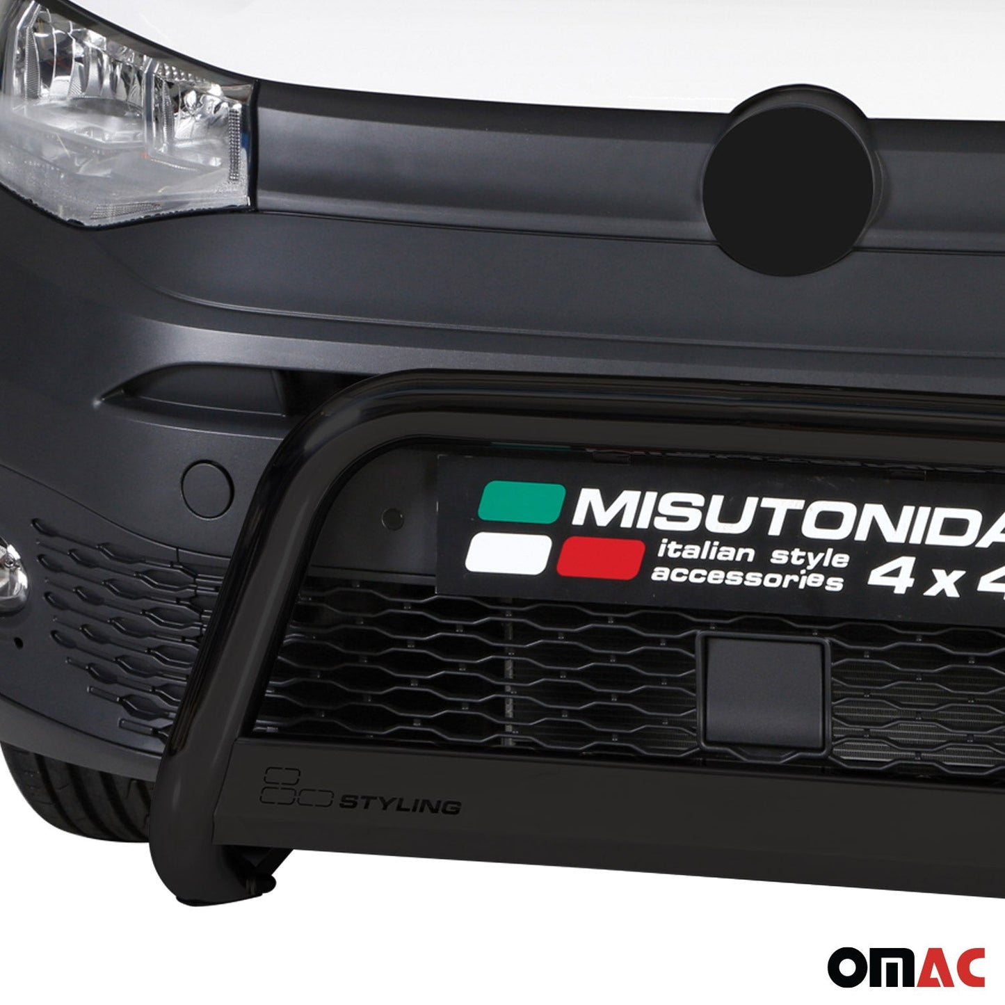 Frontbügel Frontschutzbügel für VW Caddy 2021-2025 ø63mm Stahl Schwarz Schutz