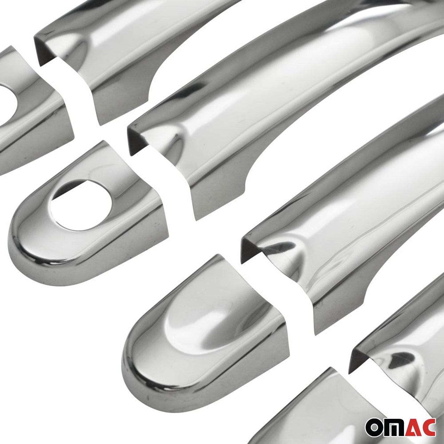 Nakładki na klamki drzwi, zaślepki na klamki do VW Transporter T5 2003-2015 4-drzwiowy ze stali nierdzewnej 8x