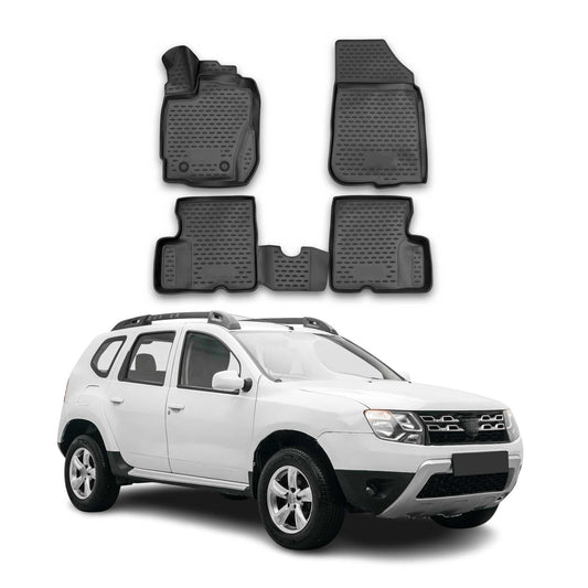 2015-2018 Dacia Duster Fußmatten TPE Schwarz 4 tlg