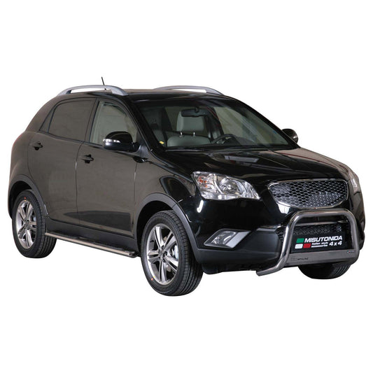 Frontbügel Frontschutzbügel für Ssangyong Korando 2011-2019 ø63mm Stahl Silber