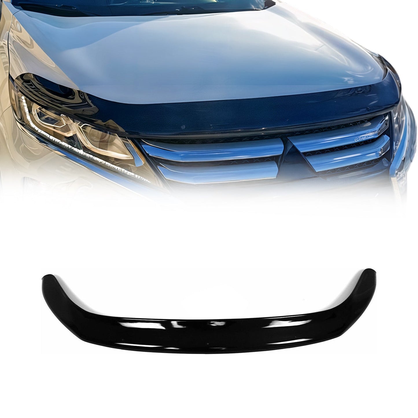 Motorhaube Deflektor Insektenschutz für Mitsubishi Eclipse Cross 2017-20 Dunkel