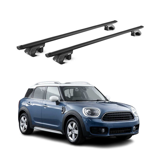 Portbagaj de plafon pentru Mini Countryman F60 2017-2023 90kg aluminiu negru 2x ABE