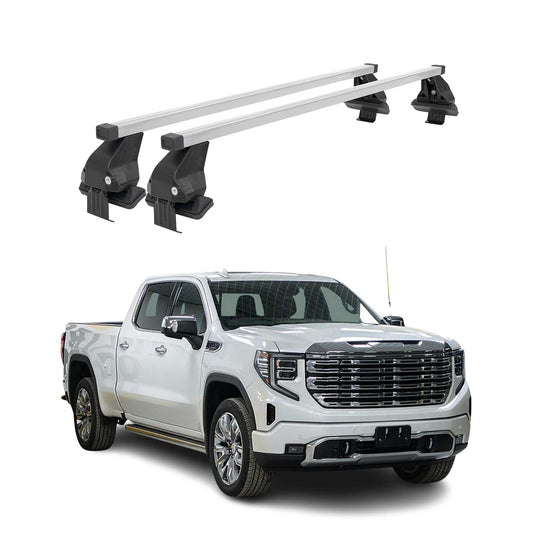 Menabo Dachträger Grundtäger für GMC Sierra Limo 2019-2024 50kg Stahl Silber 2x