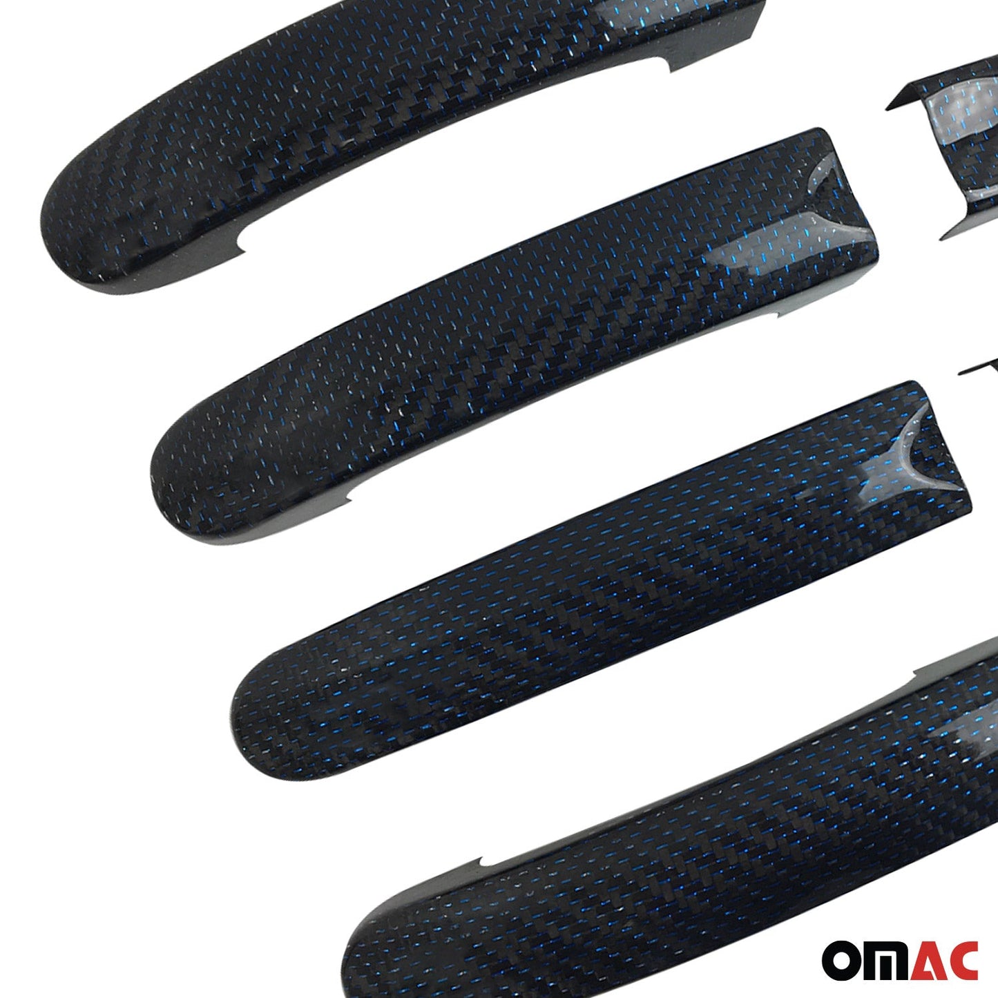 Türgriff Blenden für VW T6 T6.1 Transporter 2015-2024 4Tür H2 Carbon Blau 8x