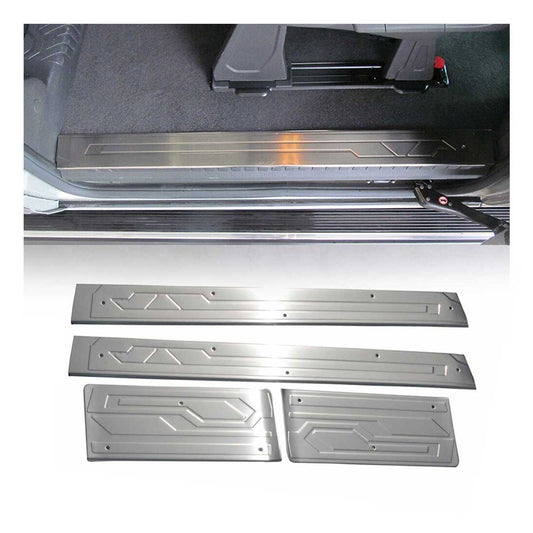 Protecții prag ușă pentru Ford Transit Tourneo Custom, oțel inoxidabil, 4x