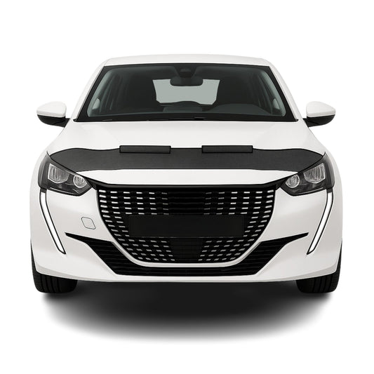 Haubenbra Steinschlagschutz Bonnet Bra für Peugeot 208 2019-2025 Carbon Halb