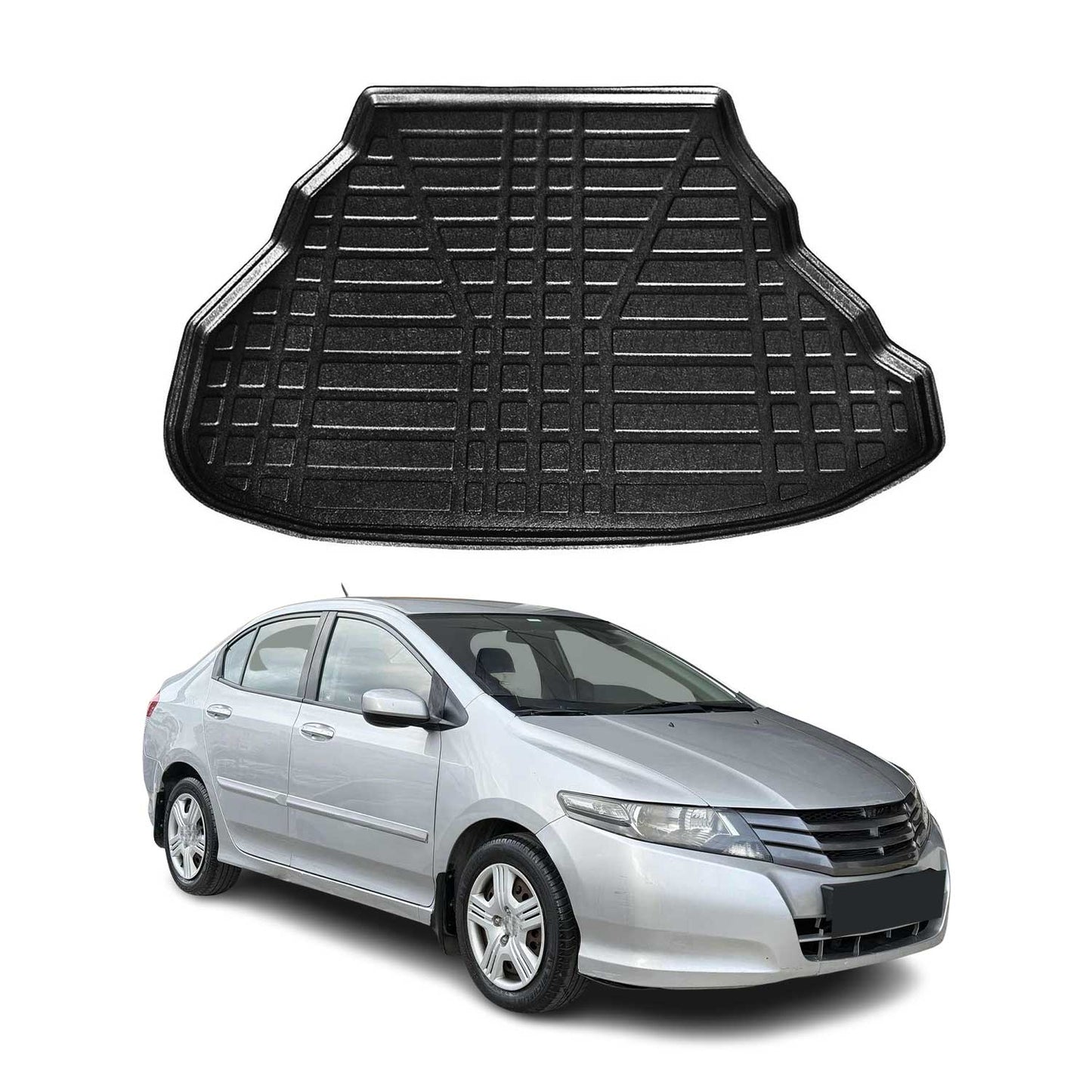 Kofferraumwanne Laderaumwanne für Honda City 2009-2019 Stufenheck Gummi TPE