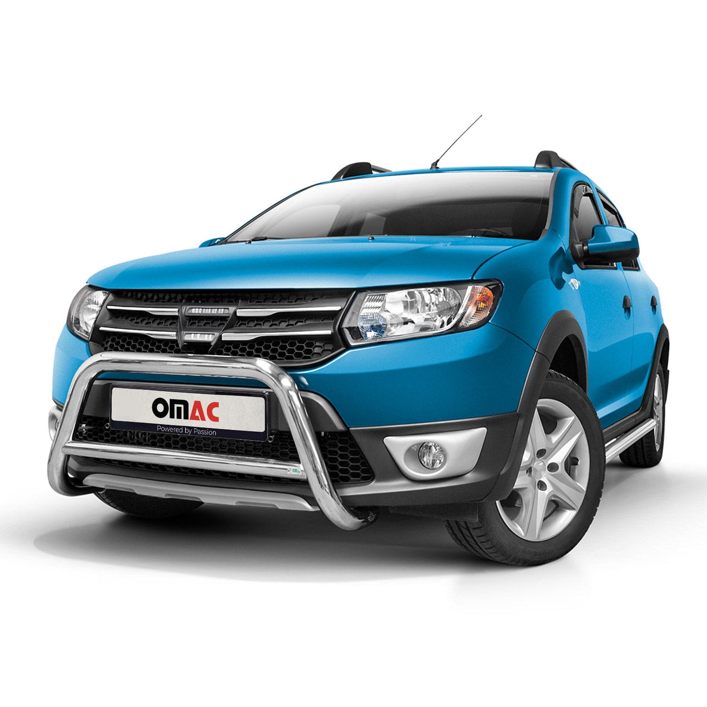 Frontbügel Frontschutzbügel für Dacia Sandero Stepway 2012-2016 ABE Stahl Silber