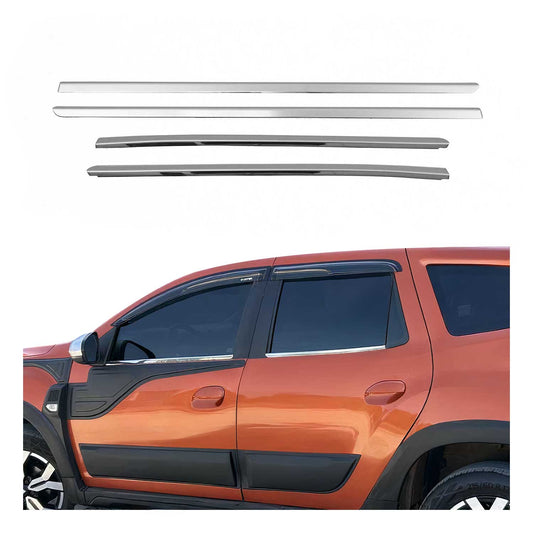 Fensterleisten Zierleisten für Dacia Duster 2018-2021 Edelstahl Chrom 4tlg