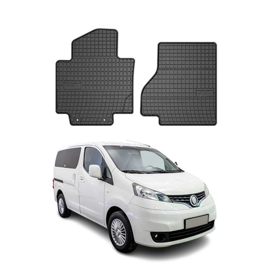 OMAC Gummi Fußmatten für Nissan NV200 EV 2013-2025 Automatten Gummi Schwarz 2tlg