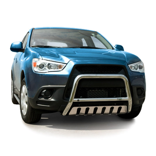 Bară de protecție/buton față pentru Mitsubishi ASX 2010-2013, omologată ABE, oțel inoxidabil, argintiu