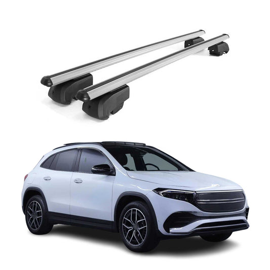 Dachträger Gepäckträger für Mercedes EQA 2020-2025 Querträger ABE Alu Grau